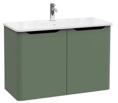 Vitra Integra Round 69866 Lavabo Dolabı 100cm Yeşil