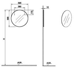 Vitra 67663 Basis Yuvarlak Ayna Aydınlatmasız 60 Cm