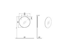 Vitra 67665 Basis Yuvarlak Ayna Aydınlatmasız 100 Cm