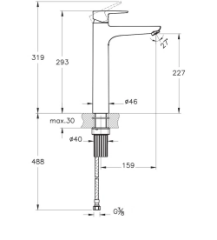 Artema A4301036 Flow Soft Çanak Lav.Bataryası M.Siyah