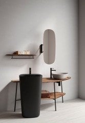 Vitra Plural 64059 Döner Ayna, 35 cm, Koyu Meşe