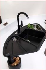 Nuevo Elegance Köşe Seramik Eviye