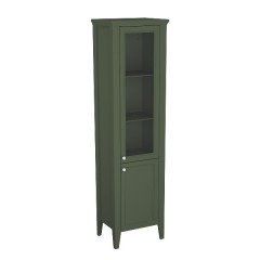Vitra Valarte Neo 65809 Cam Kapaklı Boy Dolabı 55 Cm, Retro Yeşil, Sağ