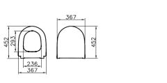Vitra 120-422R009 Sento Klozet Kapağı Mat Kum Bej