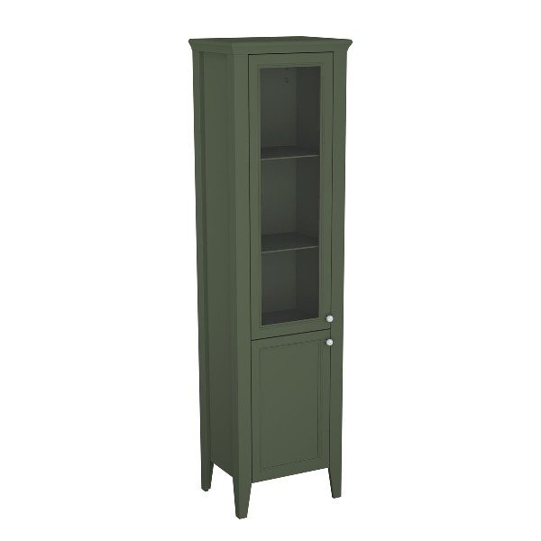 Vitra Valarte 65808 Neo Cam Kapaklı Boy Dolabı 55 Cm, Retro Yeşil, Sol