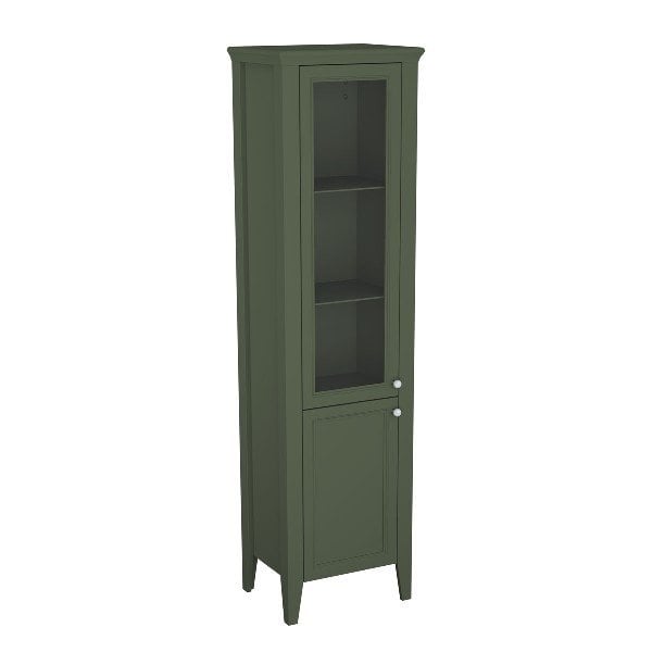 Vitra Valarte 65808 Neo Cam Kapaklı Boy Dolabı 55 Cm, Retro Yeşil, Sol