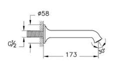 Vitra A4289936 Origin Classic Çıkış Ucu Mat Siyah