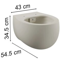 Vitra 5885B422-0559 Memoria Asma Klozet Mat Kum Bej
