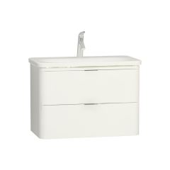 VitrA 56441 Lavabo Dolabı Nest Trendy 2 Çekmeceli 80 Cm P.Beyaz