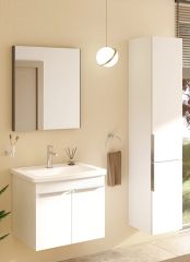 Vitra Quadrum 62557 Boy Dolabı,35 Cm,Parlak Beyaz