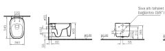 Vitra 7830B422-0090 Plural Asma Klozet Mat Kum Bej