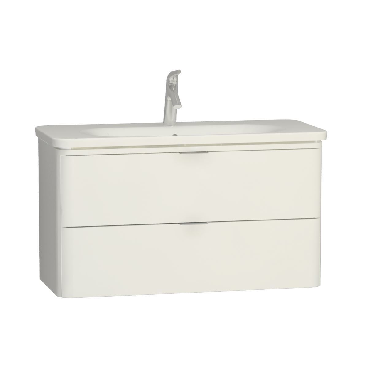 VitrA 56442 Lavabo Dolabı Nest Trendy 2 Çekmeceli 100 Cm P.Beyaz