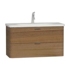 VitrA 56150 Lavabo Dolabı Nest Trendy 2 Çekmeceli 100 Cm H.Doğal Ahşap