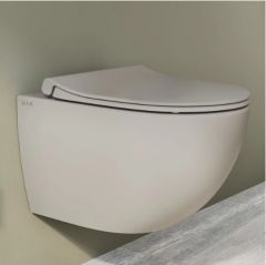 Vitra 7510b020-0090 S60 Rim-Ex (Kanalsız) Asma Klozet, 54 Cm, Mat Bej