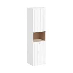 Vitra Root Groove 69100 Boy Dolabı, 40 Cm, Kısa, Çamaşır Sepetli, Mat Beyaz, Sağ
