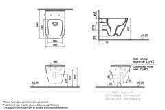VitrA Integra Square Rim-ex Asma Klozet  Bayaz Tah.Musluk 7082B003-7211