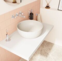 Vitra 5992B422-0016 Outline Çanak Lavabo Mat Kum Bej