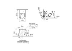 VitrA İntegra Rim-ex Asma Klozet Mat Siyah 7041B083-0075(Taharet Borusuz)