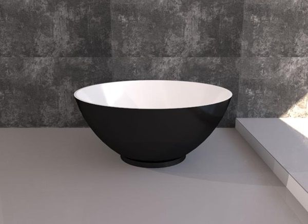 Sanacryl Optima Küvet 146x61 Mat Siyah Beyaz