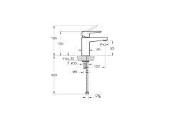 Artema Root Square A42732 Lavabo Bataryası Krom