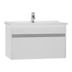 Vitra 54738 S50+Lavabo Dolabı 80 Cm, Parlak Beyaz
