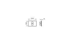 Vitra 748-0185 Twin2 Pnömatik Kumanda Paneli Mat Krom
