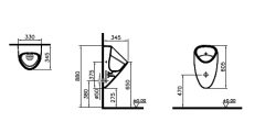 Vitra 7808b020-5331 Plural Pisuvar Elektrikli Fotoselli Mat Bej