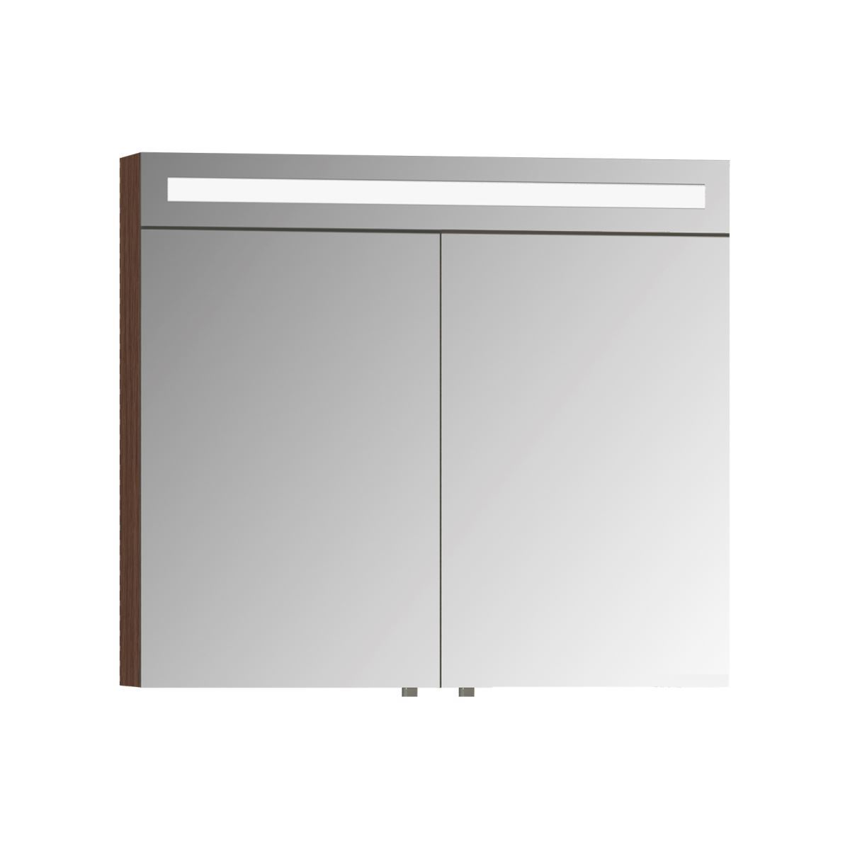 Vitra 56773 Elite Ayna Dolaplı Ayna 80 Cm Aydınlatmalı Koyu Meşe