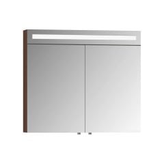 Vitra 56773 Elite Ayna Dolaplı Ayna 80 Cm Aydınlatmalı Koyu Meşe