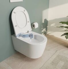Vitra 7910B476-0090 Metropole Round Asma Klozet Taş Gri