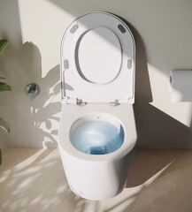 Vitra 7910B476-0090 Metropole Round Asma Klozet Taş Gri