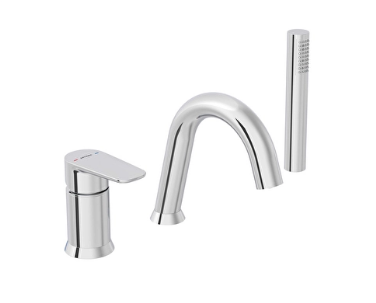 Artema A43100 Flow Soft Küvet Bataryası 3 Delikli Krom