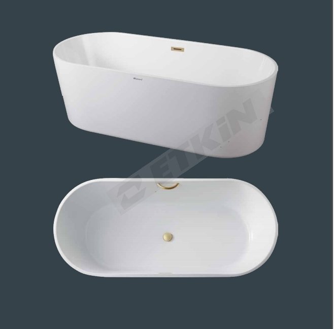Sanacryl Savarona 177x79x60 Düz Küvet Mat Beyaz