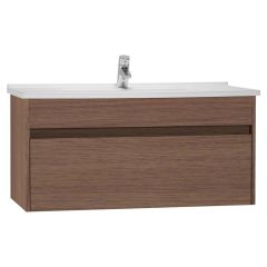 Vitra 54744 S50+Lavabo Dolabı 100 Cm, Koyu Meşe