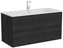 Vitra 67195 Metropole Edge Etajerli Lavabolu 120 cm Siyah Meşe