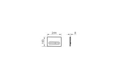 VitrA 768-0880 Loop T Temassız Kumanda Paneli 8 cm Parlak Krom