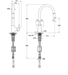 Artema A43445 Flow Soft Spiralli Eviye Bataryası Krom