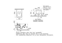 VitrA 7672B003-0559 Metropole Rim-ex Asma Klozet Parlak Beyaz