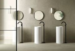 Vitra A4277539 Liquid Yerden Lavabo Bataryası Parlak Siyah