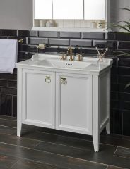 Vitra Valarte 62165 Lavabo Dolabı 100 Cm,Kapaklı, Etajerli Lavabolu,Mat Beyaz
