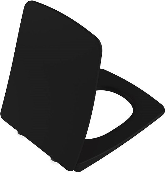 VitrA 122-483R009 Metropole Slim Klozet Kapağı Yavaş Kapanır Mat Siyah