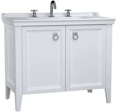Vitra Valarte 62165 Lavabo Dolabı 100 Cm,Kapaklı, Etajerli Lavabolu,Mat Beyaz