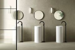 Vitra A42776 Liquid Yerden Lavabo Bataryası(Soldan Kullanım) Krom