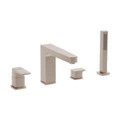 Artema Root Square A4275734 Küvet Bataryası (4 Delikli) Fırçalı Nikel