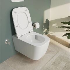 Vitra 7906B476-0090 Metropole Square Asma Klozet Taş Gri