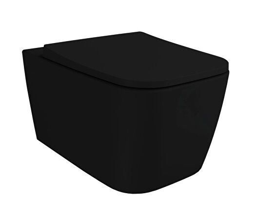 Vitra 7906B483-0090 Metropole Square Asma Klozet Siyah