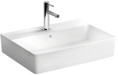 Vitra Nuo 7432B003-0001 Dikdörtgen Lavabo, 60 cm, Parlak Beyaz