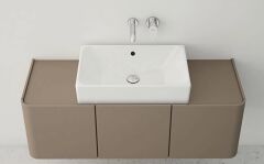 Vitra Nuo Dikdörtgen Tezgah Üstü Lavabo 50 Cm 7436b003-0012
