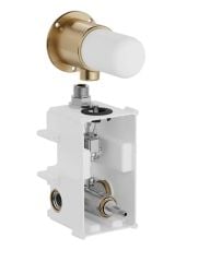 Vitra A47111 + A47112 Origin Duvardan Ankastre Fotoselli Lavabo Bataryası (Çift Su Girişli - Elektrikli)Sıva Altı Dahil