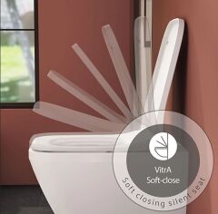 Vitra Universal Square Klozet Kapak, 212-476R009 Taş Gri